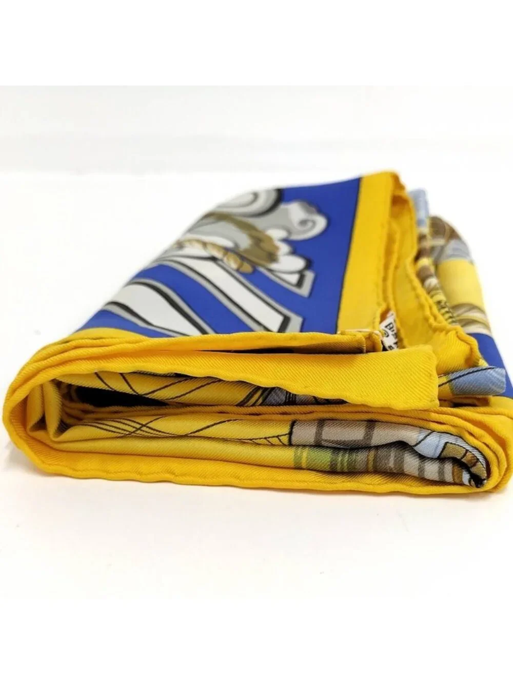 Hermes Carre 90 Scarf Silk 100% Yellow